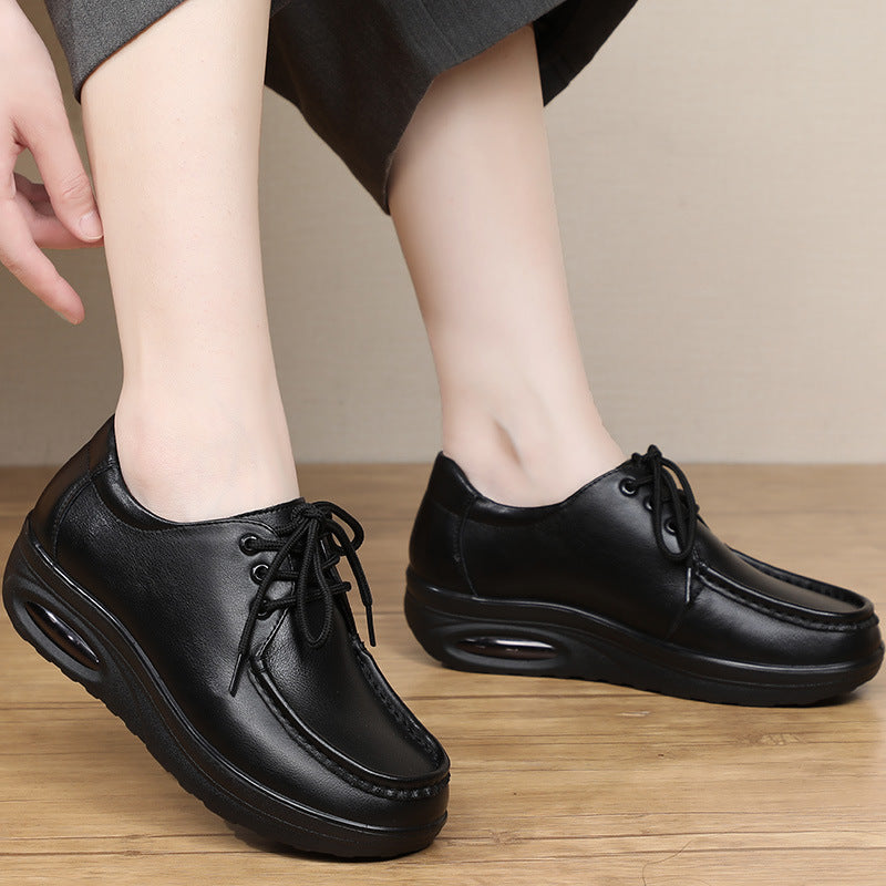Women's Genuine Platform Autumn Flat Bottom Comfort Women's Fashion Shoes