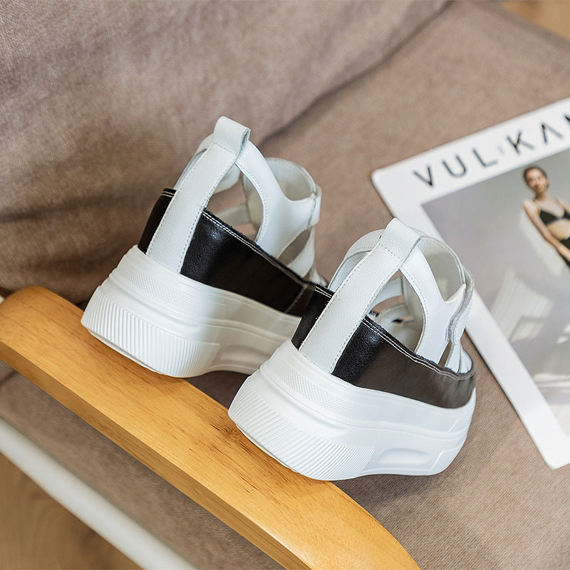 Women's Out Breathable Mesh Height Increasing Insole Sandals