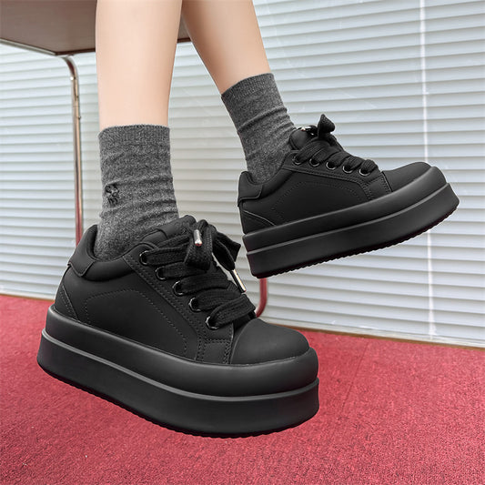 Platform Versatile Invisible Height Increasing Insole Bread Men's Board Shoes