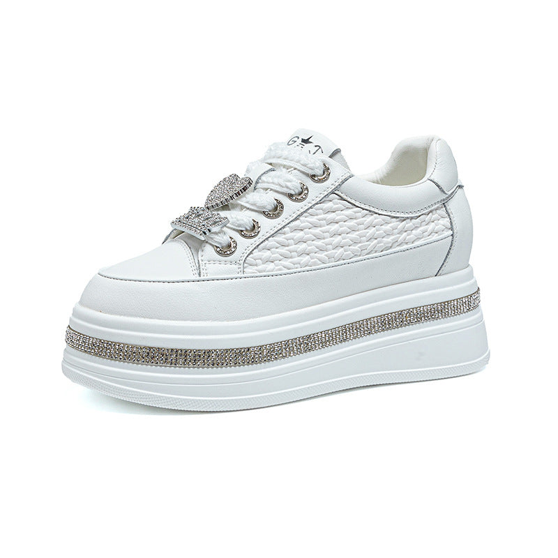 Women's Thick-soled Muffin Hidden White Autumn Small Fashionable Casual Shoes