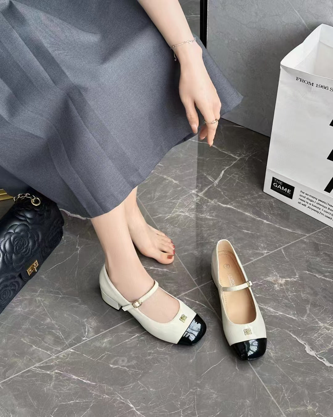 Women's Style Spring Thick-soled Elegant Mary Jane Heels