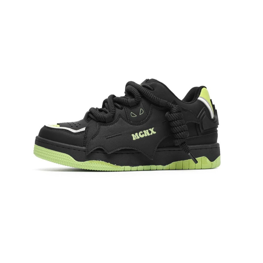 Women's & Men's Black Knight Series Designer National Fashion Bread Sneakers