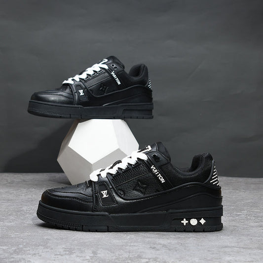 Women's & Men's Black Warrior Trends Versatile Autumn Sports Leisure Easy Wear Men's Casual Shoes