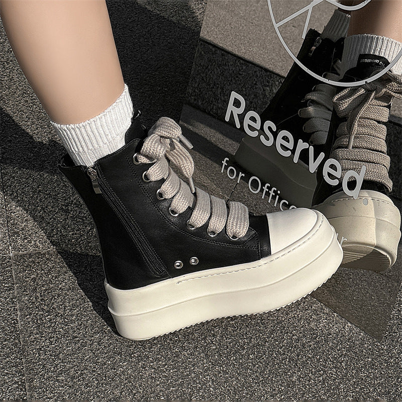 Women's & Men's American High Street Martin With Zipper Sneakers