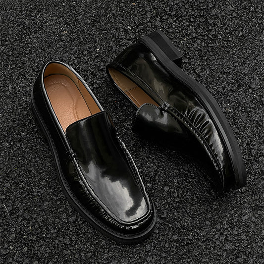 Men's Versatile British Beanie Business Summer Leather Shoes
