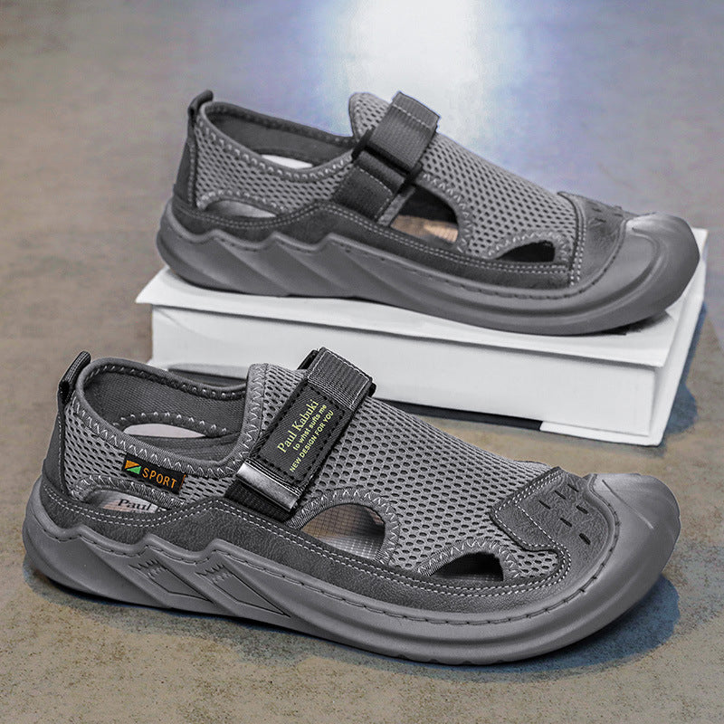 Men's Surface Hollowed Hole Outdoor Driver Driving Sandals