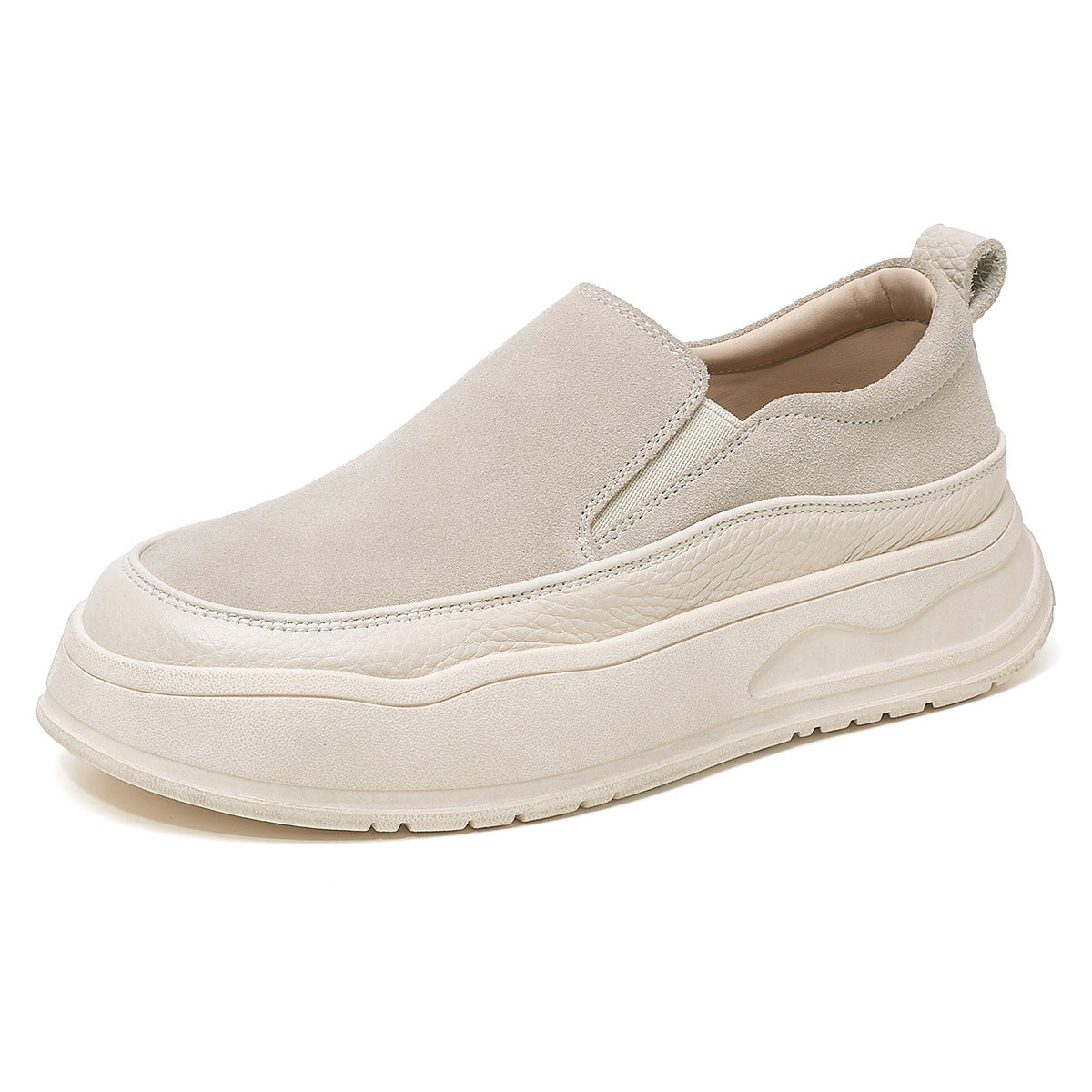 Women's Platform Round Toe Slip-on One Pedal Women's Casual Shoes