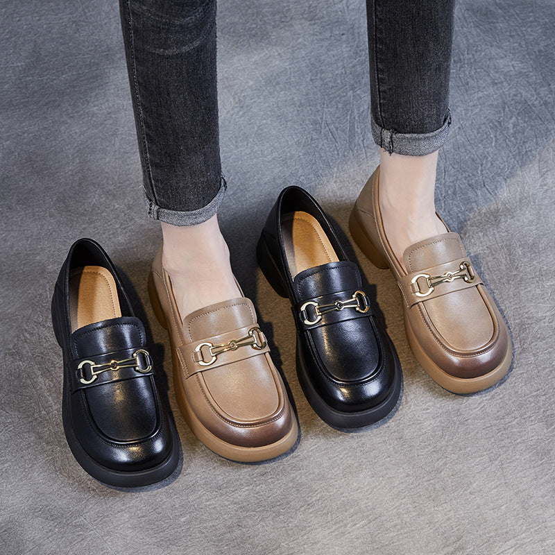 Women's Soft Autumn Bottom Round Head Slip-on Casual Shoes