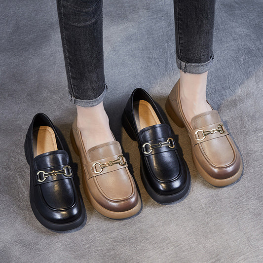 Women's Soft Autumn Bottom Round Head Slip-on Casual Shoes