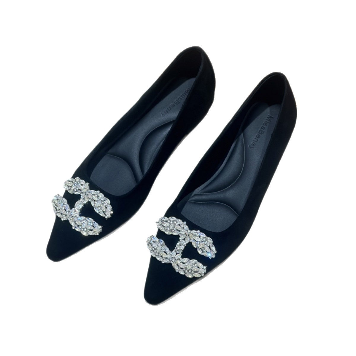 Women's Style Buckle Rhinestone Low Veet Small Women's Shoes