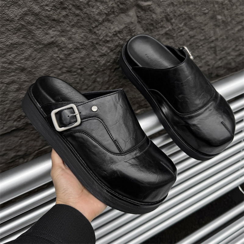 Outdoor Couple Thick-soled Big Toe Closed Sandals