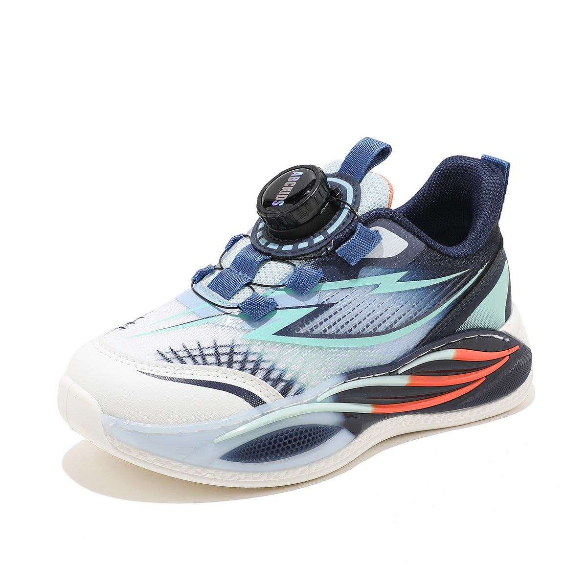 Children's Spring Wave Bottom Design Colorful Color Children's Sports Shoes