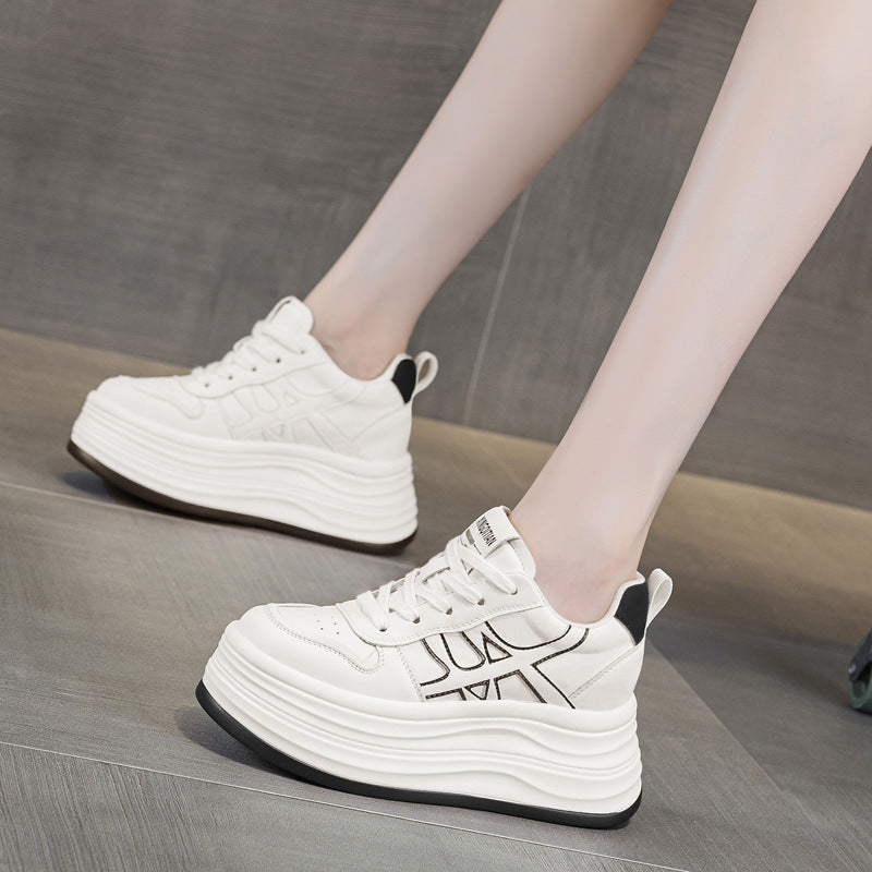 Women's Autumn Korean Style Height Increasing Insole Women's Casual Shoes