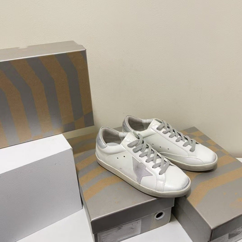 Retro Golden Goose Genuine Large Size Star Couple Korean Style Women's Casual Shoes