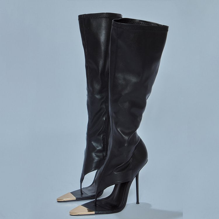 Women's Runway Stiletto Pointed Toe Open Heels