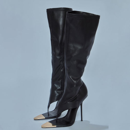 Women's Runway Stiletto Pointed Toe Open Heels