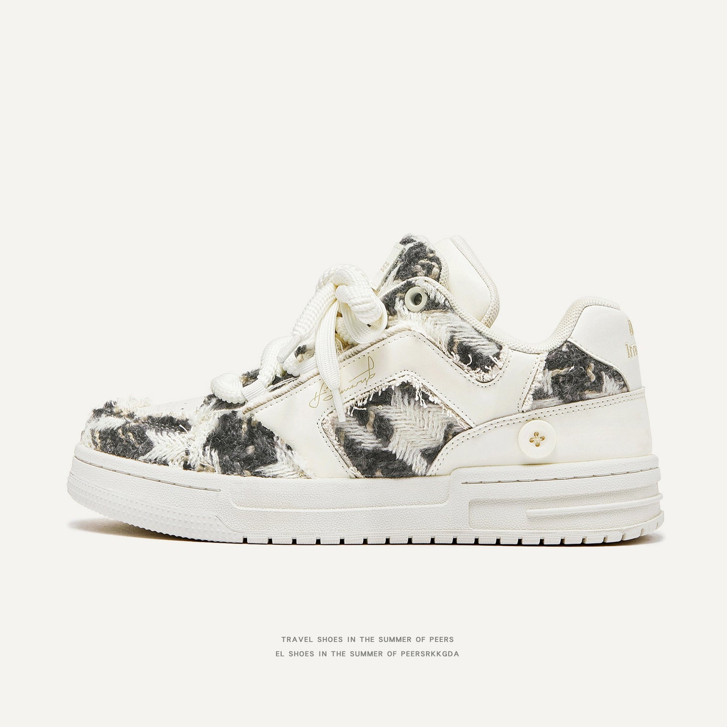Women's & Men's Aesthetic Series National Fashion White Trendy Women's Shoes