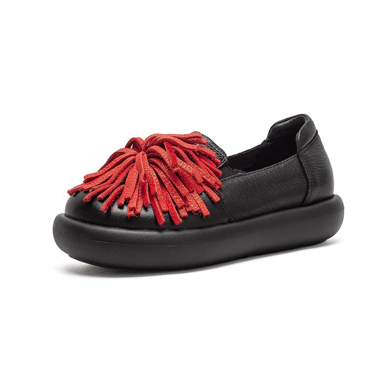 Women's Comfortable Ethnic Style Su Slip-on Pumps Top Layer Women's Shoes