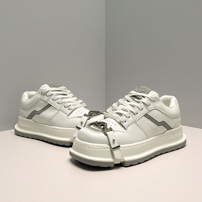Women's & Men's Sense White Square Toe Board Stylish Sneakers