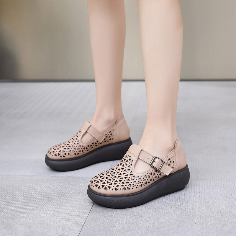 Women's Style Genuine Platform Mom Plus Size Casual Shoes