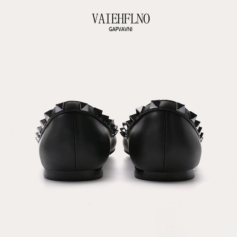 Female Temperament Patent Low-cut Fairy Boat Casual Shoes