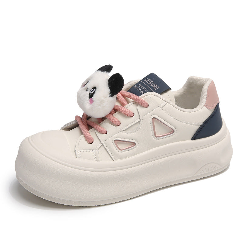 Women's White Autumn Korean Sports For Female Casual Shoes