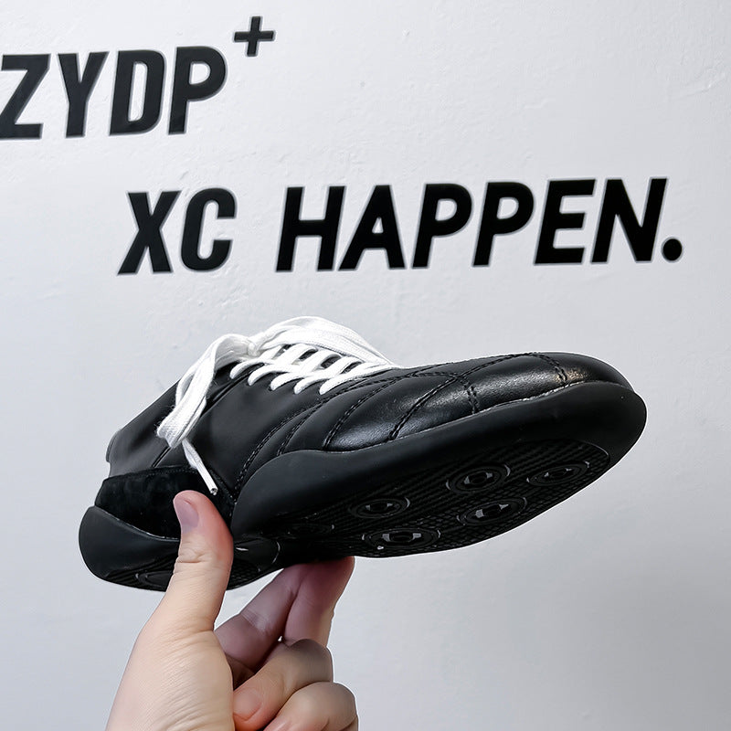 Men's German Training Spring Flat Black Women's Fashion Shoes