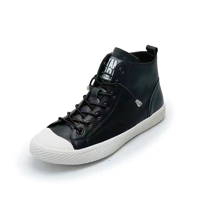 First Layer Cowhide Female Spring Korean Sports Women's Board Shoes