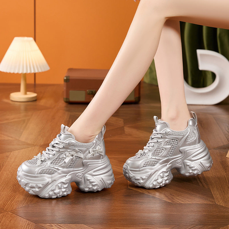 Women's & Men's Small Height Increasing Insole Sports Hollow Sneakers