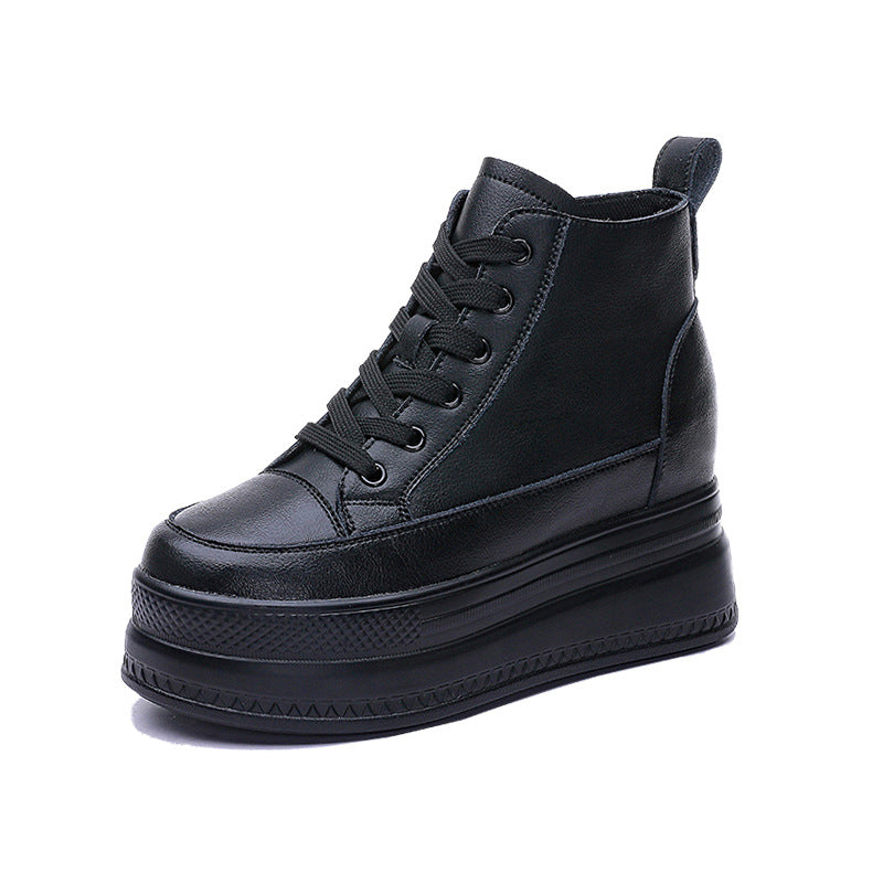 Women's Four Platform Height Increasing Insole Mesh Sneakers