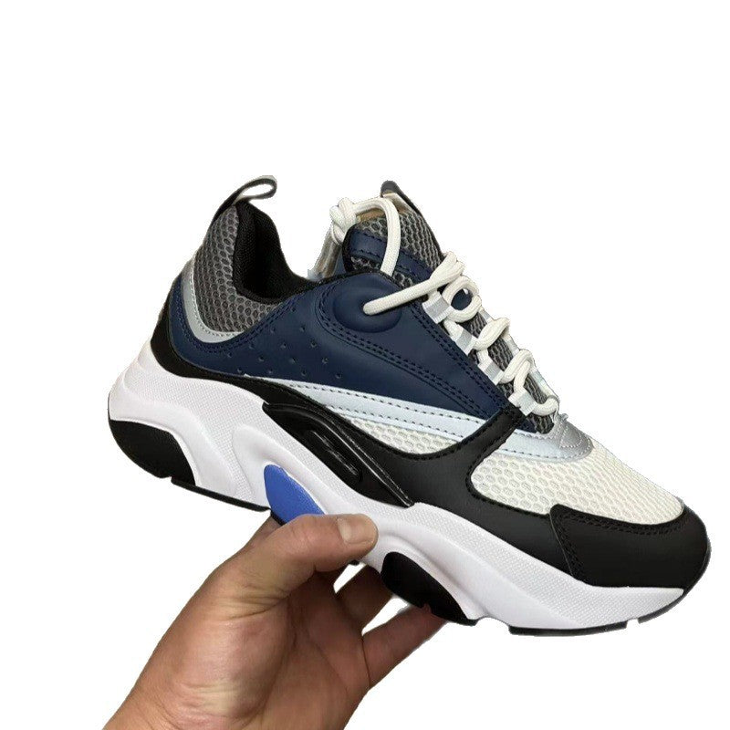 Men's Thick Sole Mesh Breathable Lightweight Elevator Wild Sneakers