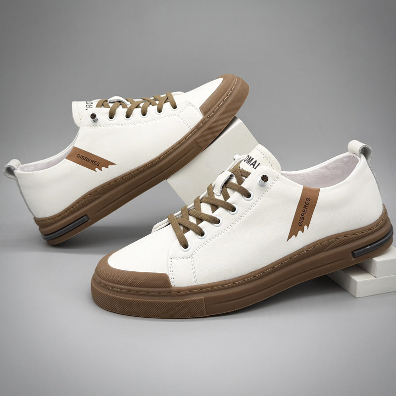Men's Soft Bottom Breathable White Free Of Men's Shoes