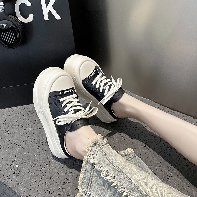 Women's Thick-soled Closed Toe Half Summer Outdoor Wear Spring Sandals