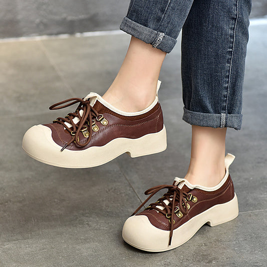 Women's Two Pairs Of Sports Round Head Casual Shoes