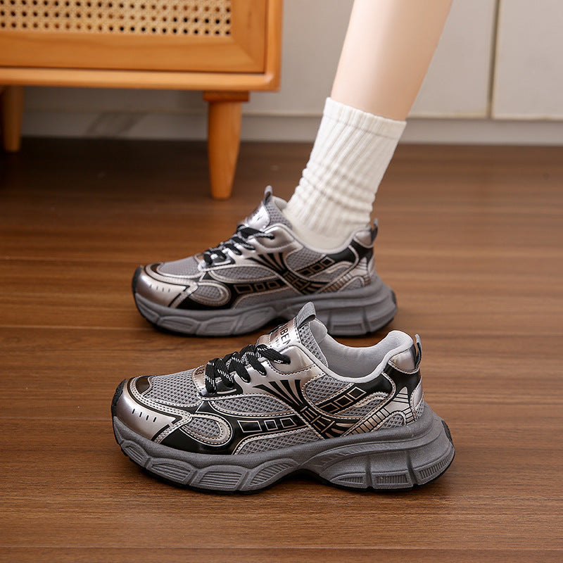 Women's Korean Autumn Couple Dad Sports Running Sneakers