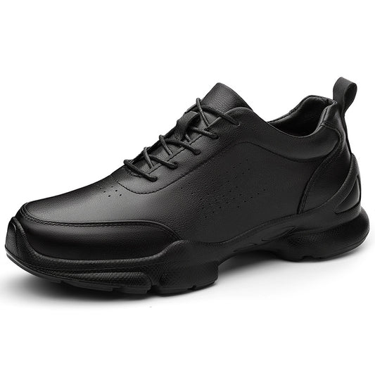 Men's Business Formal Korean Style Height Increasing Insole Outdoor Leather Shoes