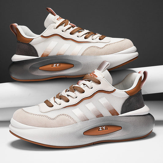 Men's Thick Sole Height Increasing Mesh Breathable Sneakers