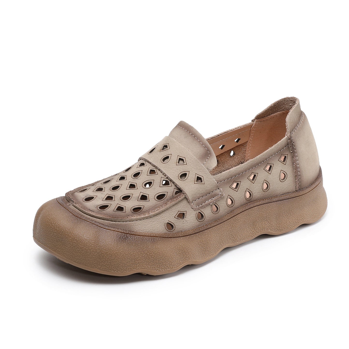 Women's Genuine Breathable One Pedal Soft Bottom Closed Women's Casual Shoes