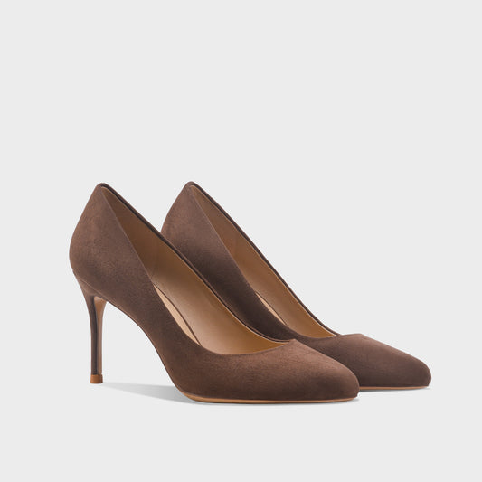 French Style Round Toe High Autumn Retro Early Sense Stiletto Women's Fashion Shoes