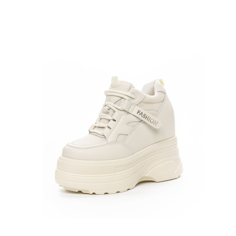 Women's Spring Platform Thick Bottom Genuine Inner Casual Shoes