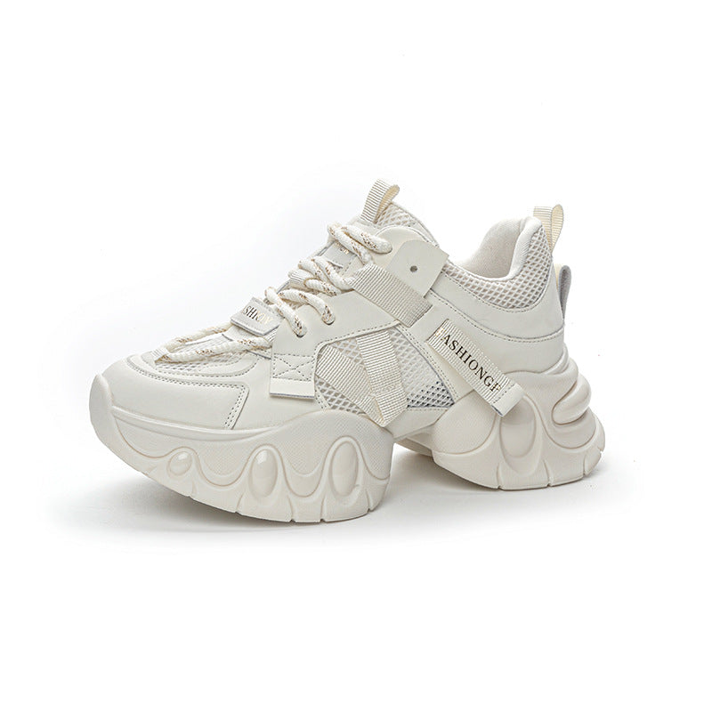 Women's Dad Thick Bottom Spring Height Increasing Insole Cushion Sports Casual Shoes