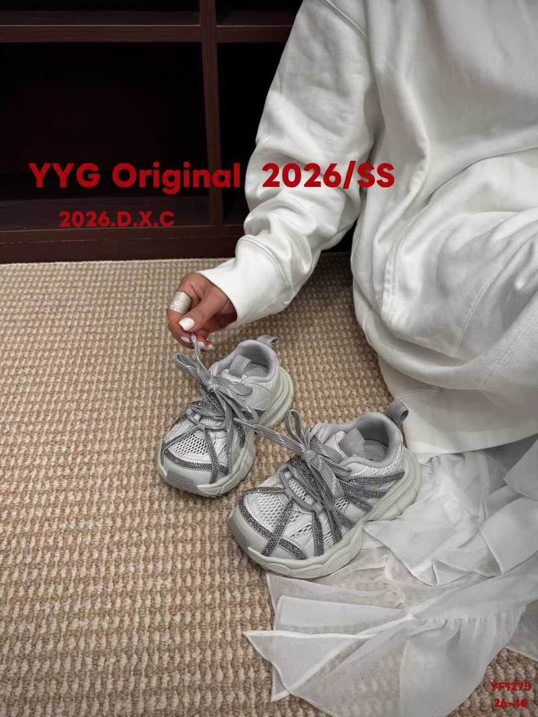 Children's Summer Spider Single Mesh Dad Boys Rhinestone Children's Sports Shoes