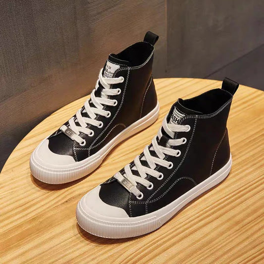 High Top White Female Soft Bottom Skateboard Women's Board Shoes