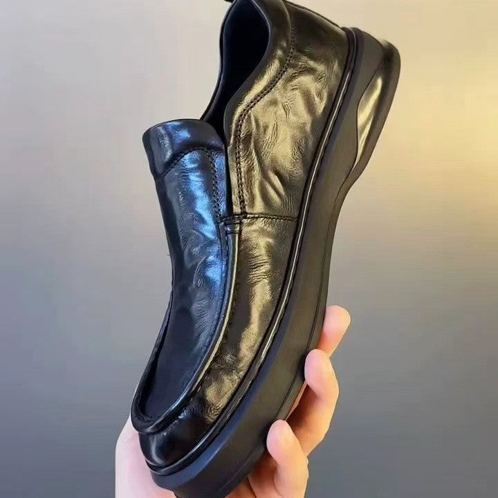 Men's Authentic British Style Thick Sole Increased Men's Business Leather Shoes