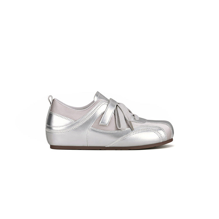 Training Height Increasing Insole Satin Velcro Ballet Mary Women's Casual Shoes