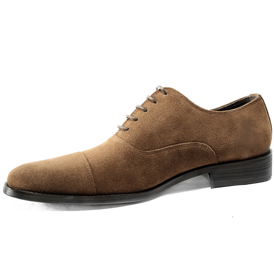 Men's British Gentleman Comfortable Breathable Wearable Derby Leather Shoes
