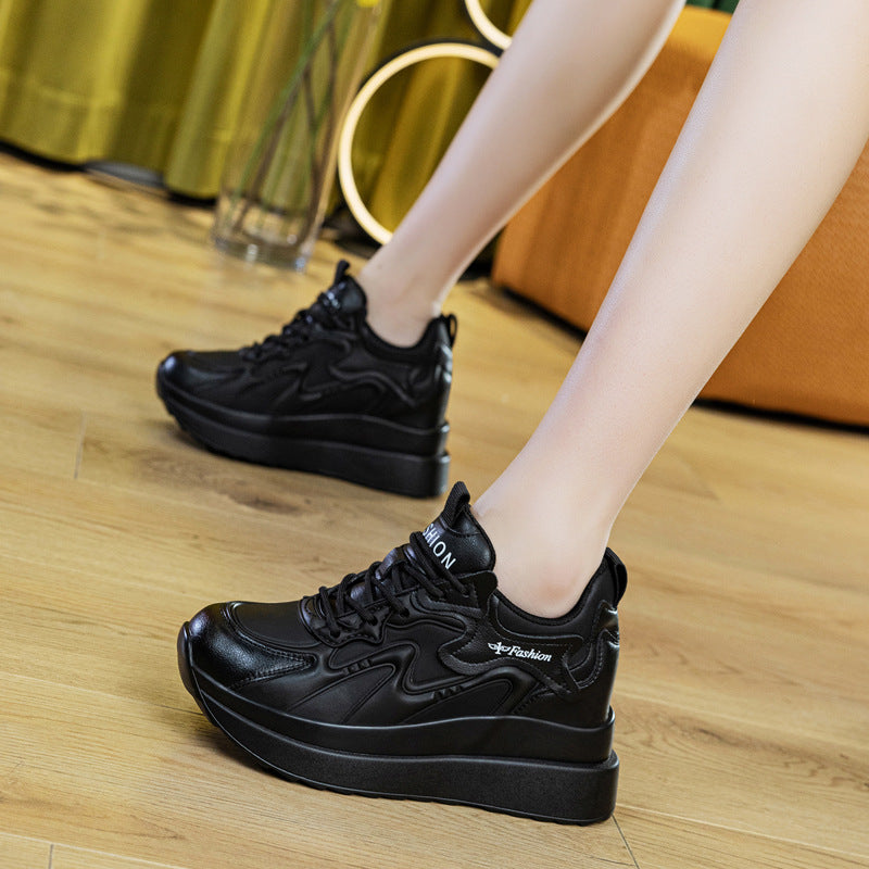 Women's Increasing Insole Dad Breathable Skateboard Thick Women's Casual Shoes