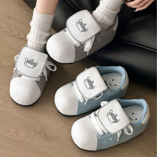 Big Head Hidden Bread White Leisure Heels