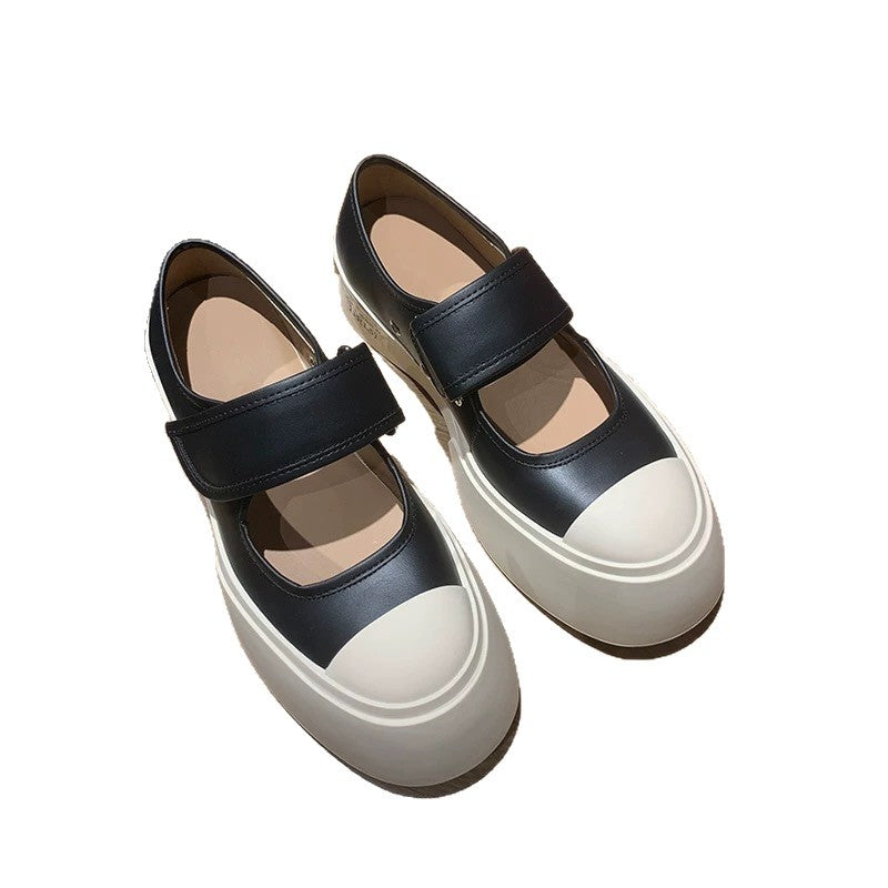 Platform Muffin Mary Jane Velcro Ugly Women's Sports Shoes