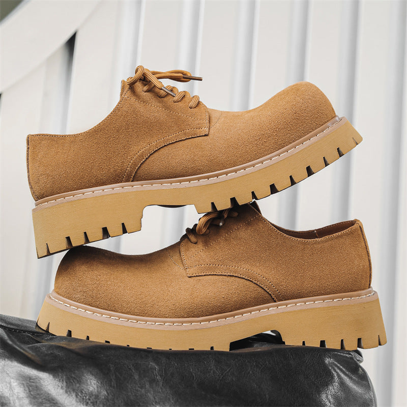 Men's Autumn Trendy Board Martin British Suede Men's Casual Leather Shoes